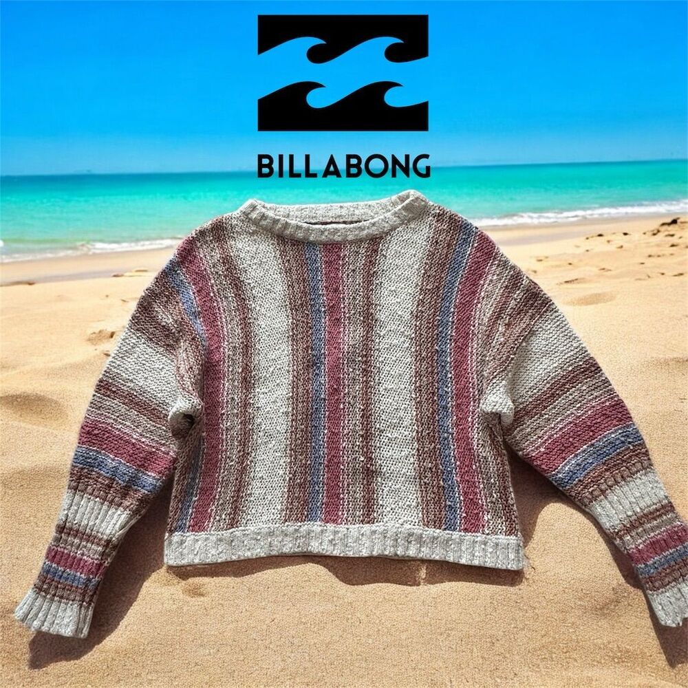 Billabong Women's Striped Pullover Sweater Size S